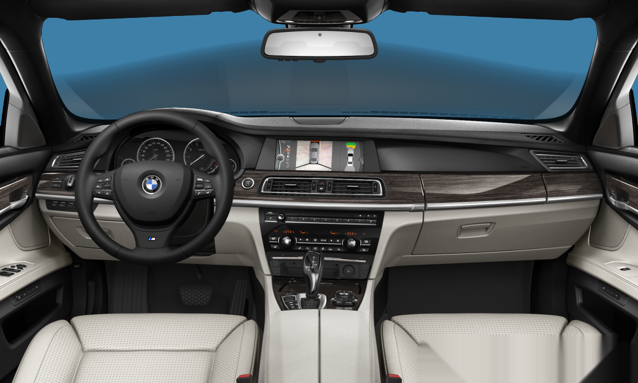 Interior of 2011 BMW 750i xDrive (F01), VIN WBAKC6C51CC395705