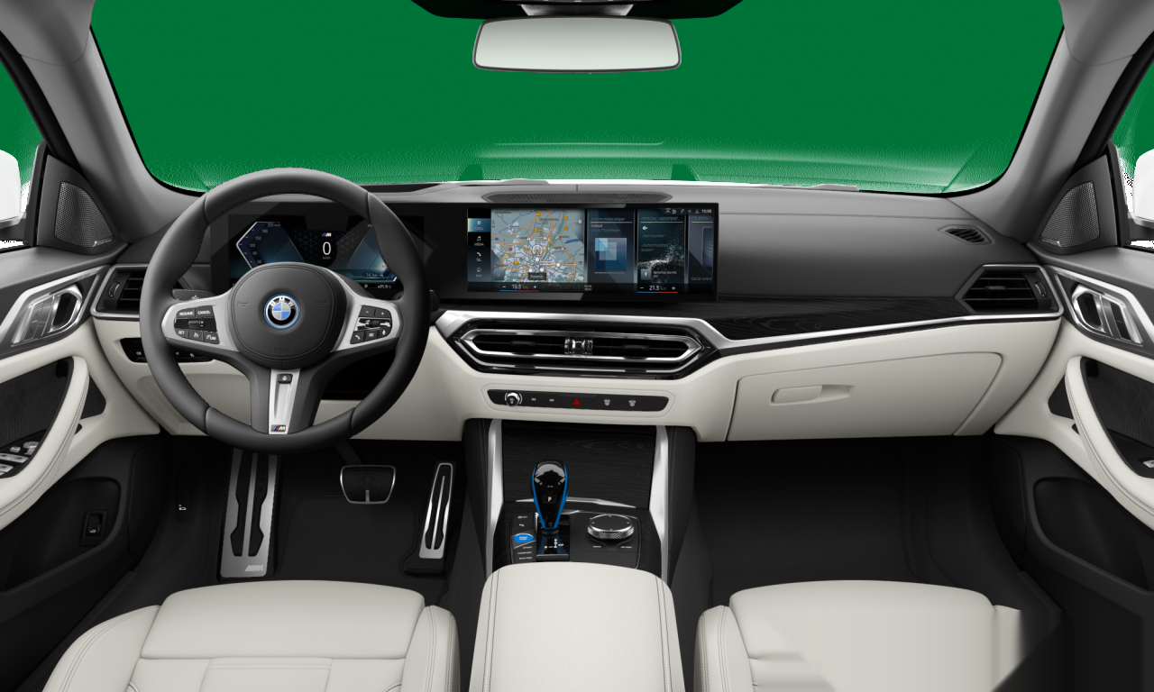 Interior of 2022 BMW i4 eDrive40 (G26), VIN WBY71AW020FN08460