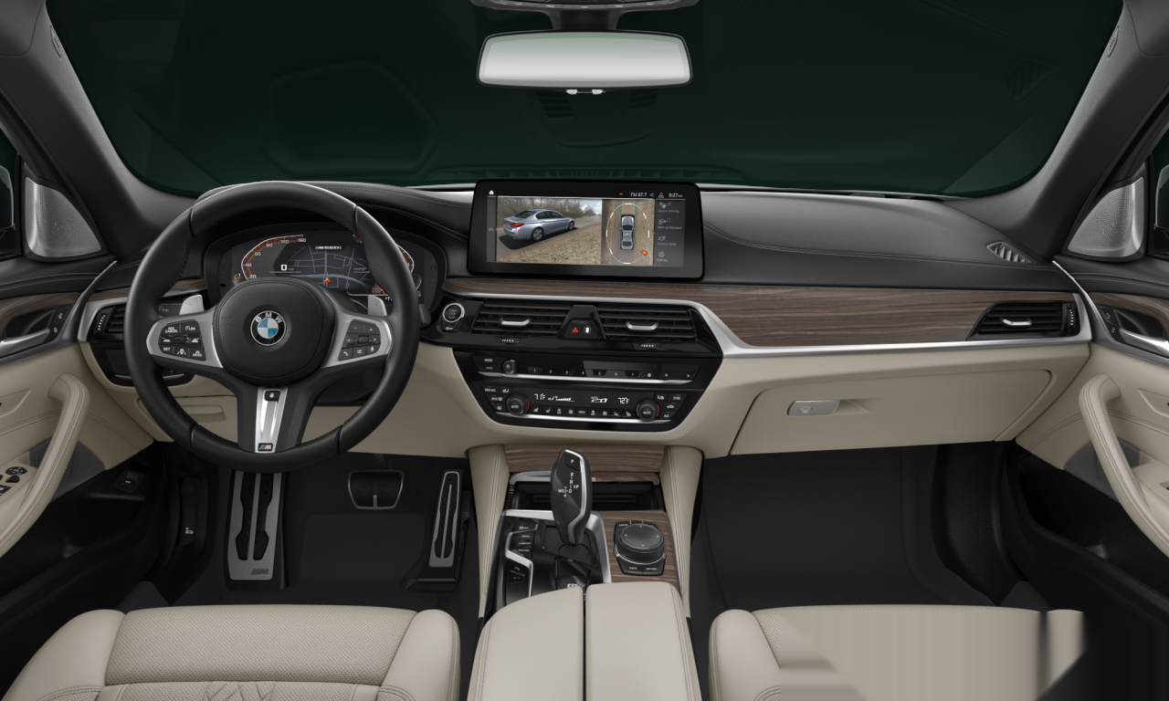 Interior of BMW M550i xDrive (G30 (MUE)), VIN WBA13BK00PCN31449