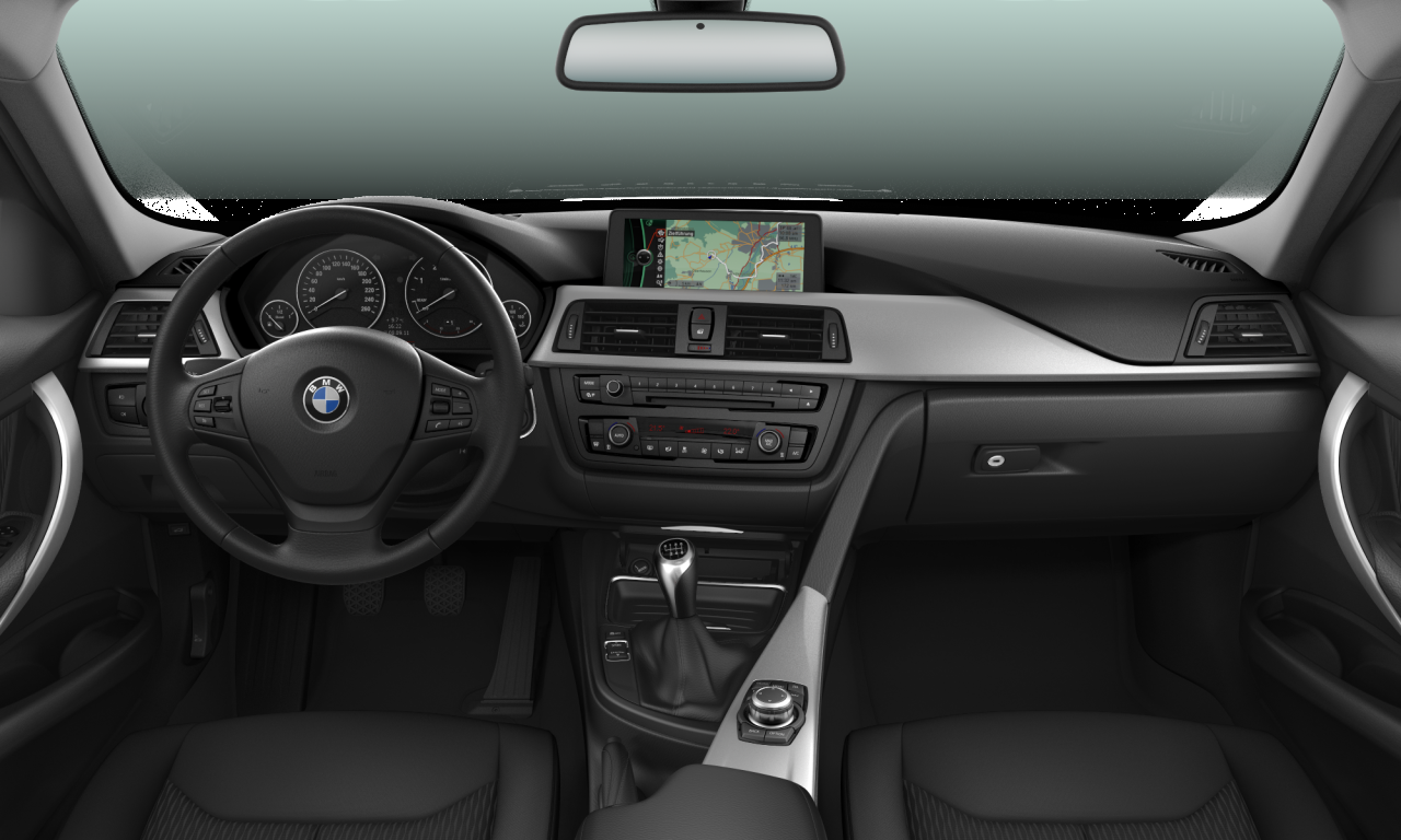 Interior of BMW 320d EfficientDynamics Edition (F30), VIN WBA3E110X0F298263
