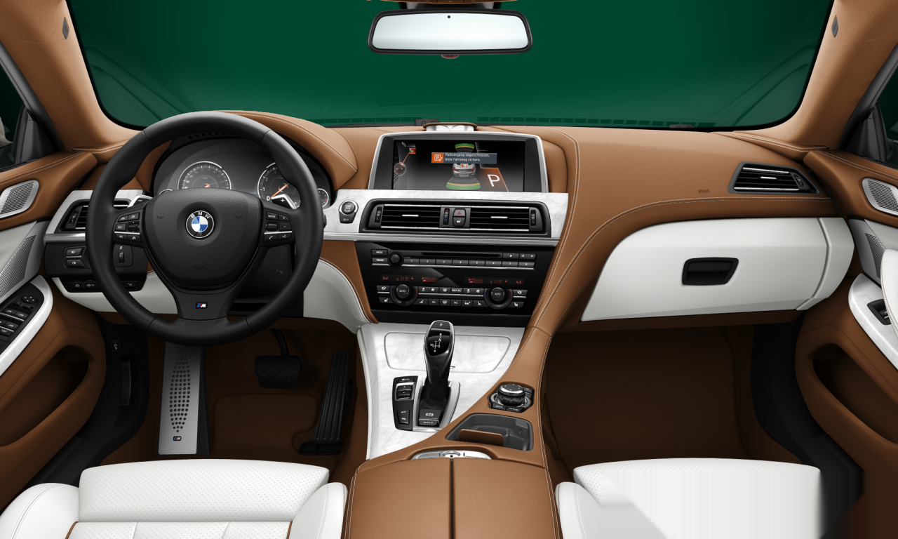 Interior of 2013 BMW 650i (F06), VIN WBA6B2109ED145114