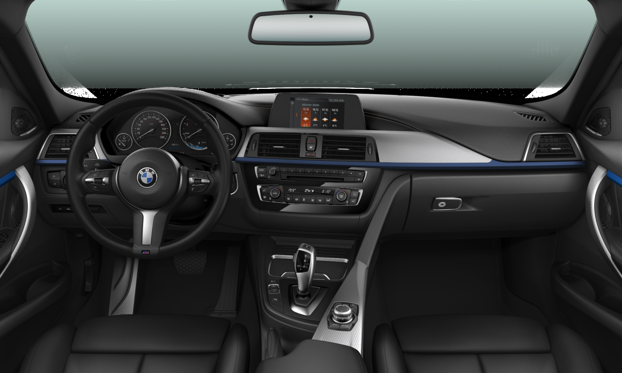 Interior of 2018 BMW 335d xDrive (F30 (MUE)), VIN WBA8F71040A518290