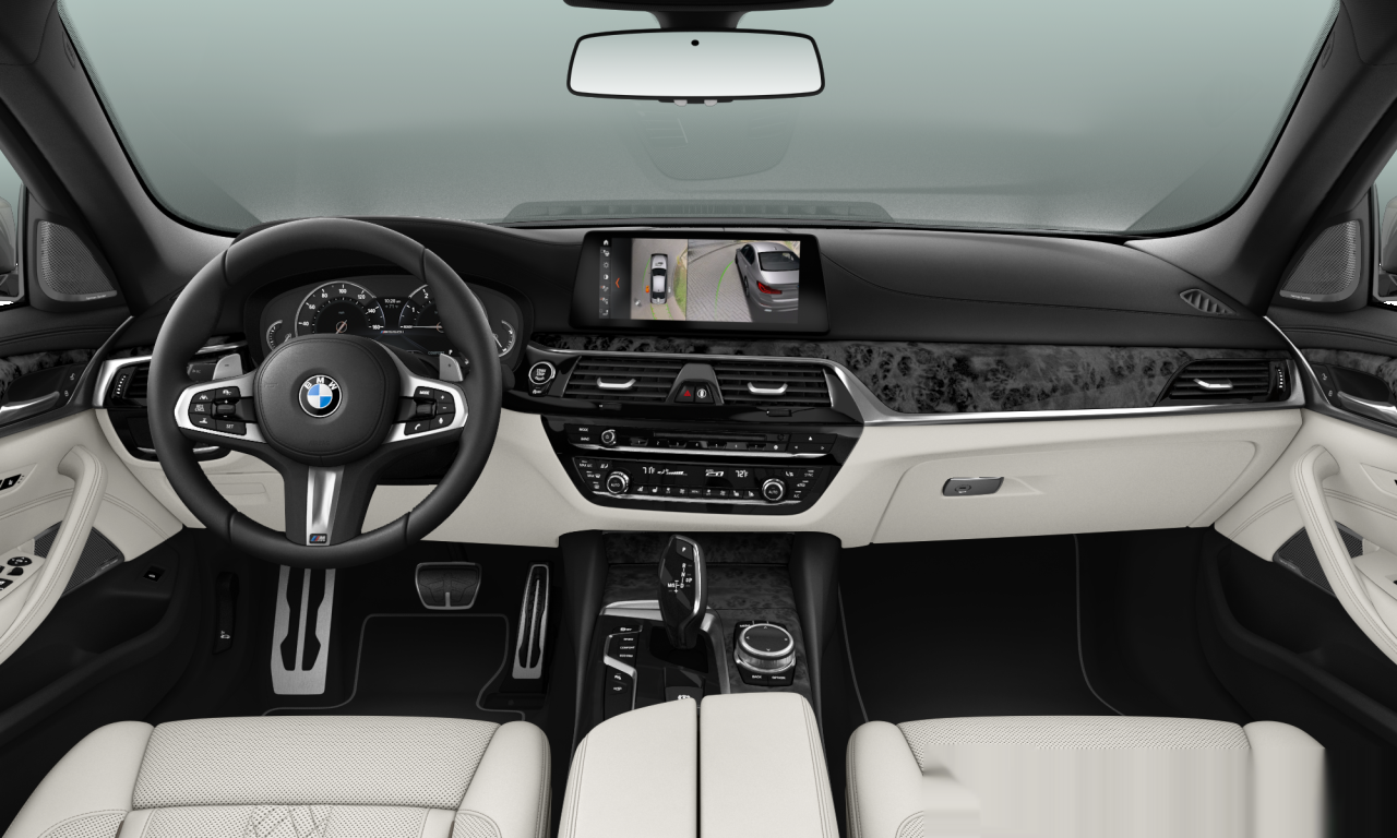 Interior of 2017 BMW M550i xDrive (G30), VIN WBAJB9C51JB049205