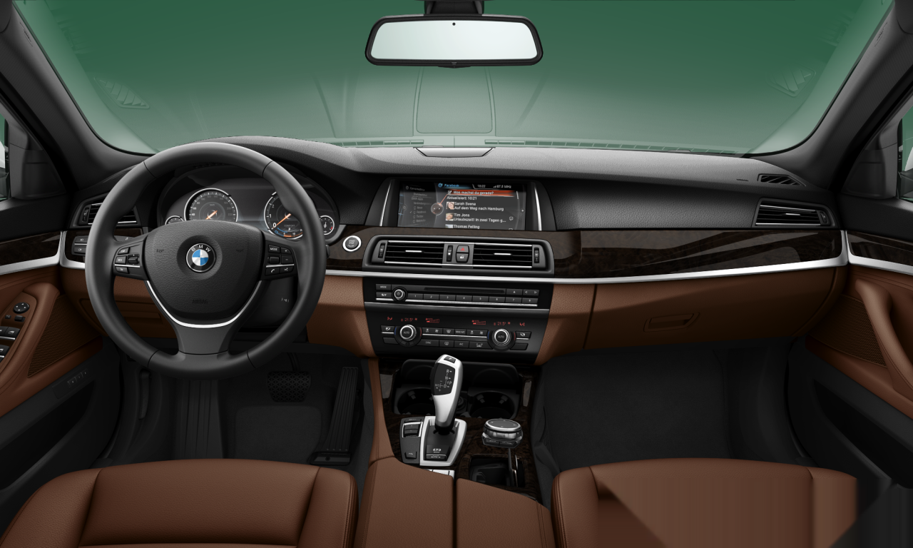 Interior of 2013 BMW 520i (F10 (MUE)), VIN WBA5A3107ED738281