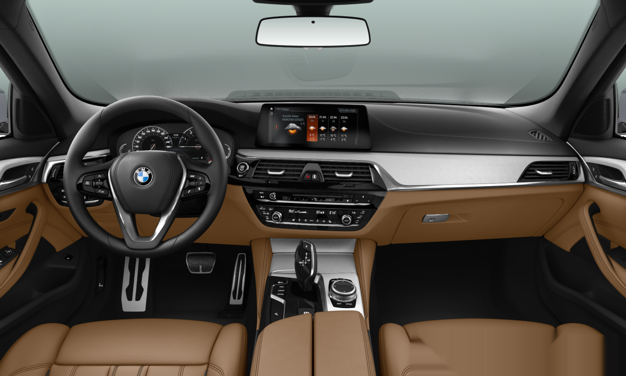 Interior of 2017 BMW 520i (G31), VIN WBAJL11010BC88096