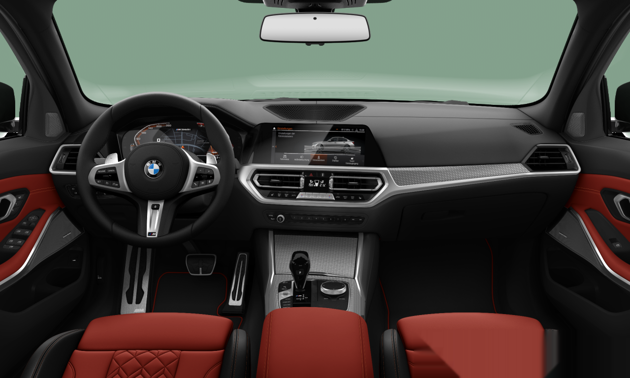 Interior of BMW M340i xDrive (G20), VIN WBA5U9C0XLFJ76210