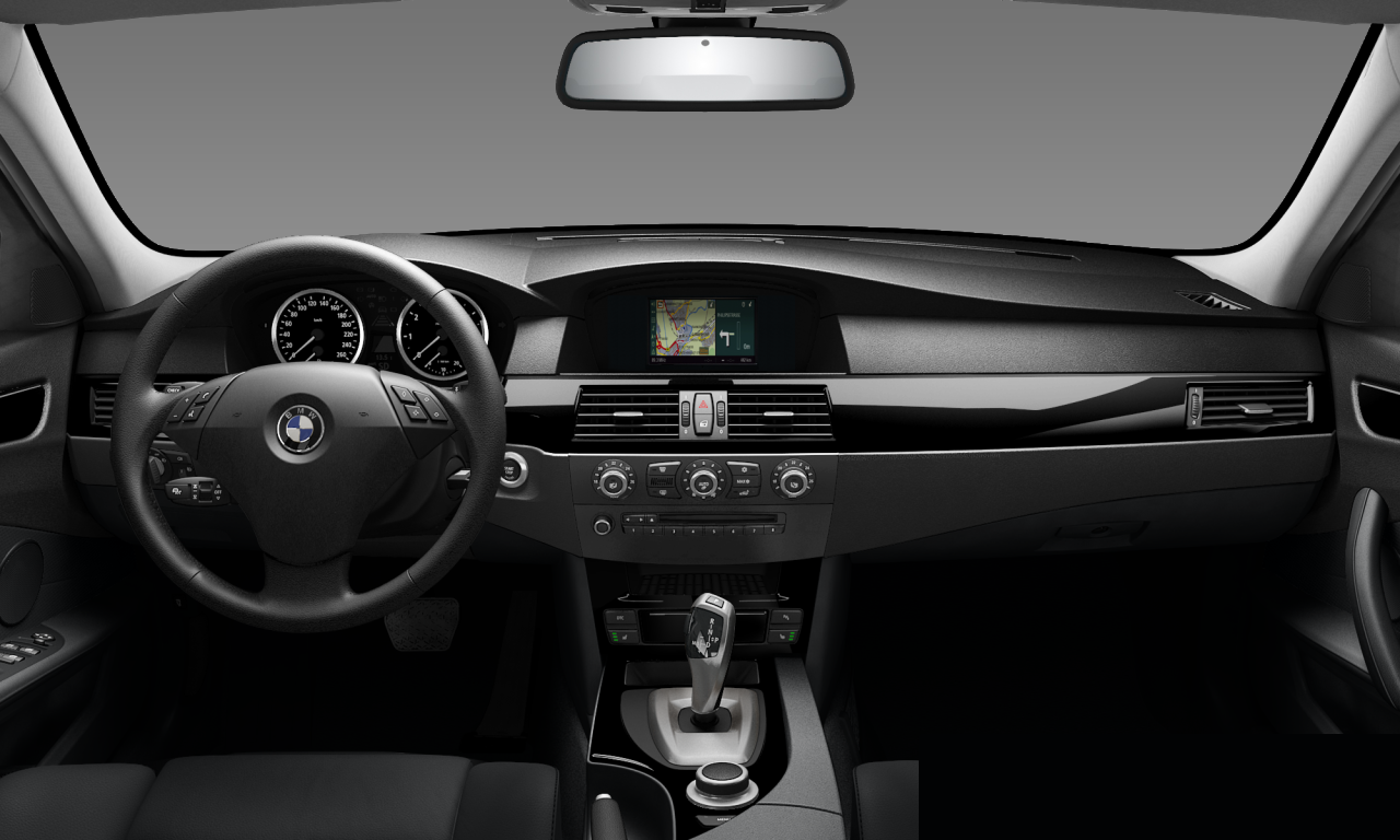Interior of BMW 523i (E60 (MUE)), VIN WBANU31090CW57546