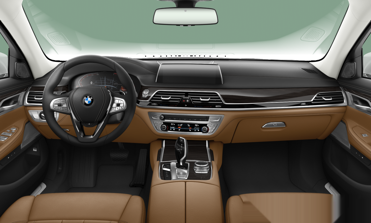 Interior of 2020 BMW 740Li (G12 (MUE)), VIN WBA7T2C04MCE94350