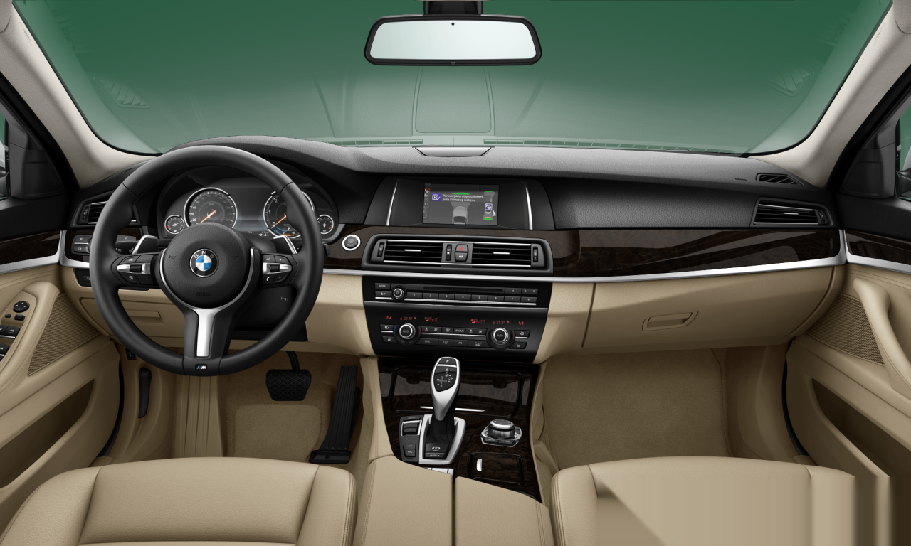 Interior of BMW 525d (F10 (MUE)), VIN WBA5C71010D054160
