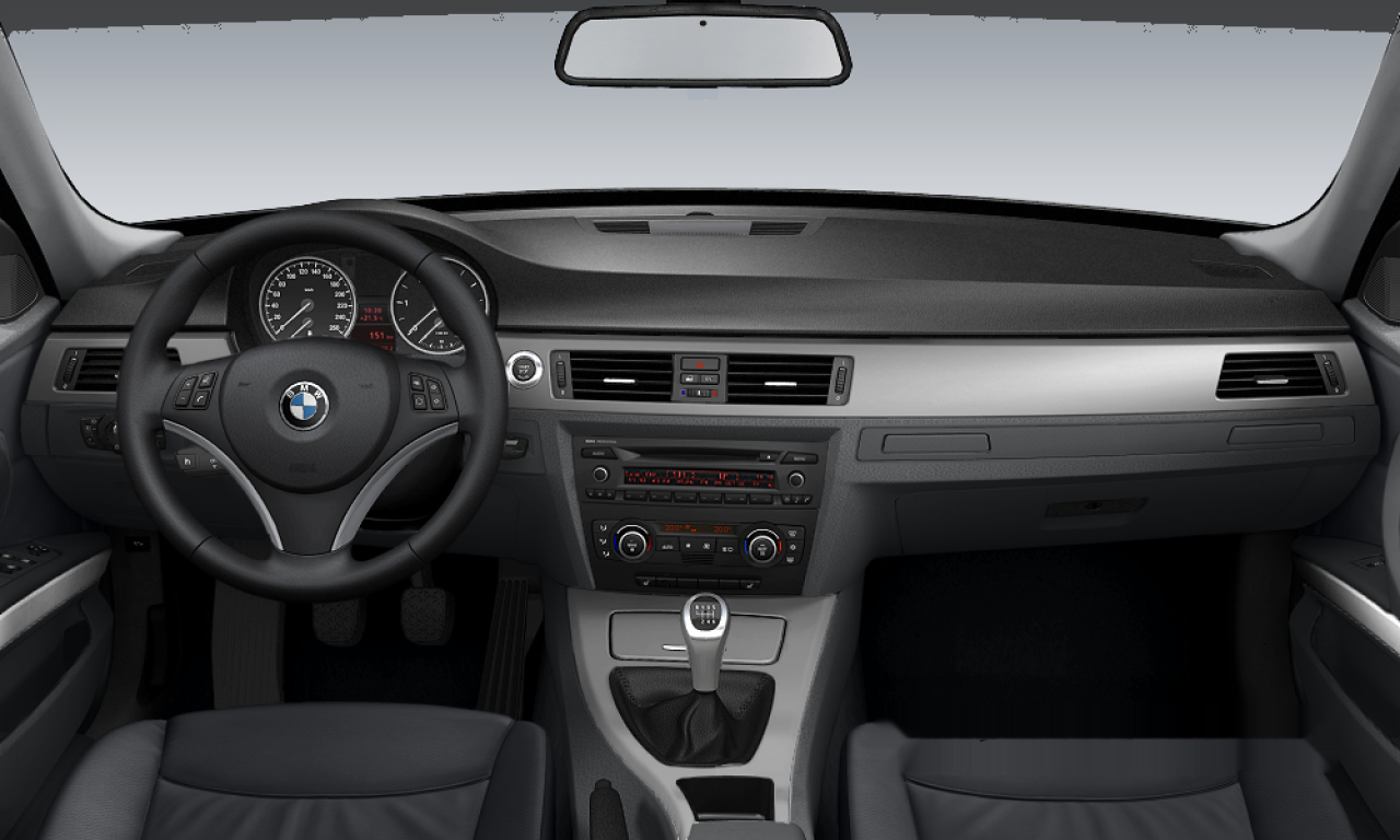 Interior of BMW 325i (E91), VIN WBAVV31050A114168