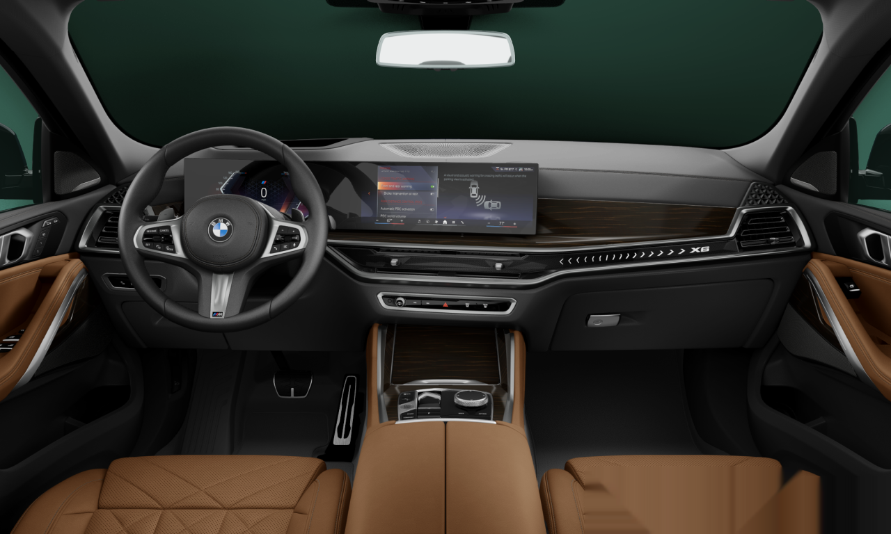 Interior of BMW X6 xDrive40i M Sport (G06 (MUE)), VIN 5UX33EX06T9395257