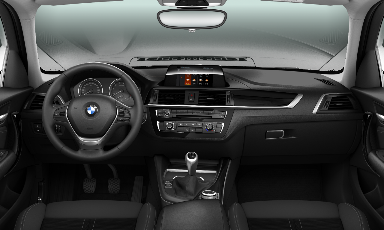 Interior of 2019 BMW 118i (F20 (MUE)), VIN WBA1R520007D59814