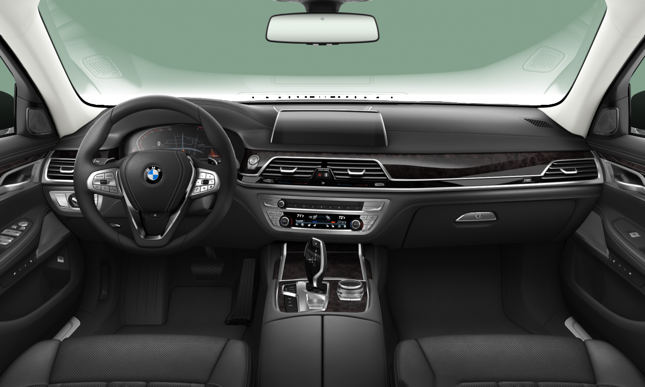 Interior of 2020 BMW 740Li (G12 (MUE)), VIN WBA7T2C04MCF85778