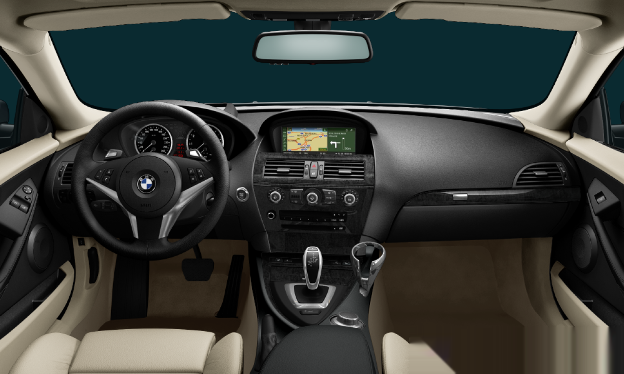 Interior of 2007 BMW 650i (E63 (MUE)), VIN WBAEA53588CV90849