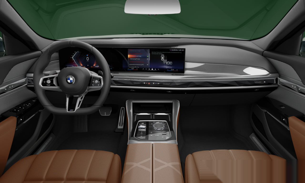 Interior of BMW 735i (G70), VIN WBA11EH09TCW97395