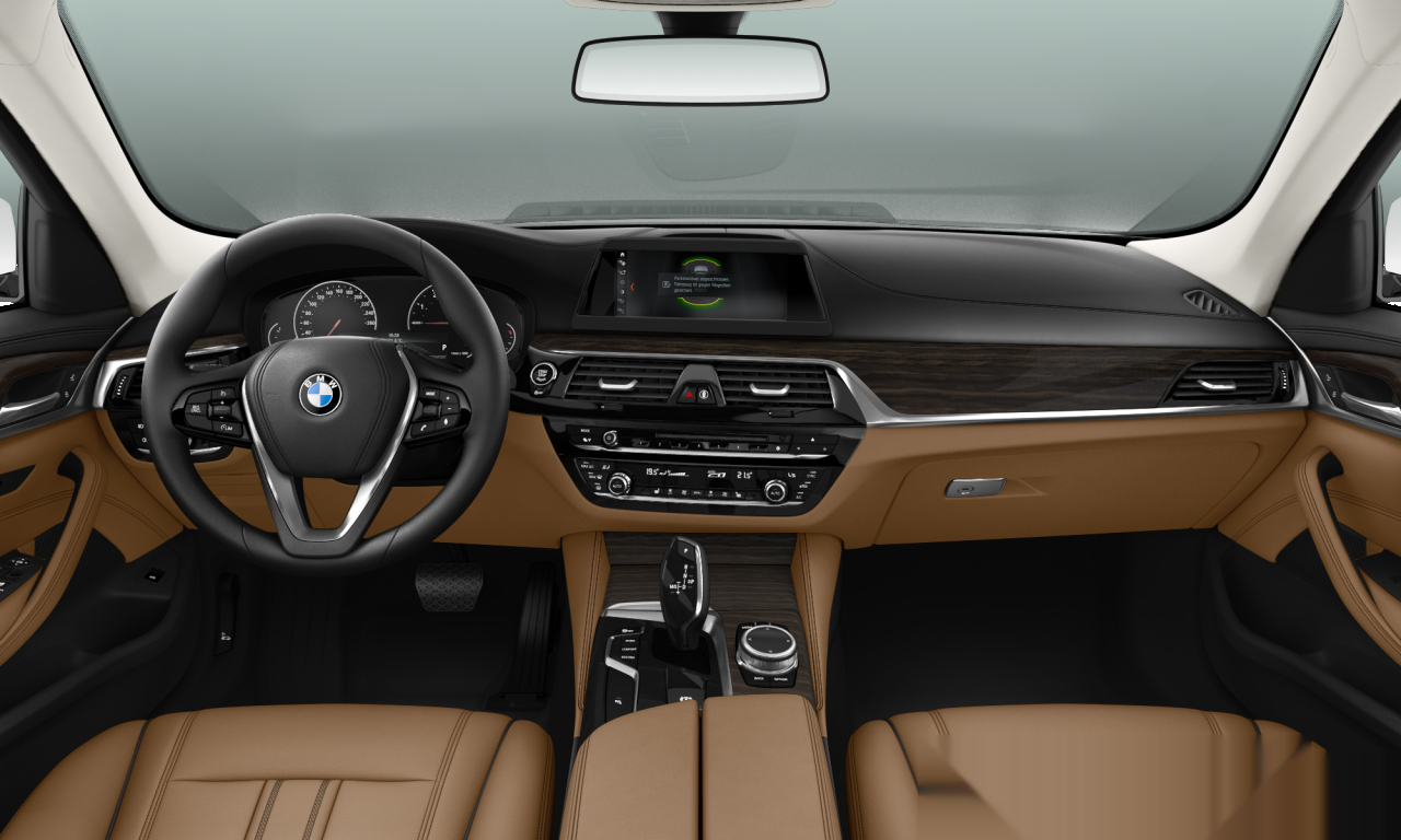 Interior of 2017 BMW 520i (G30), VIN WBAJA3105JB179642