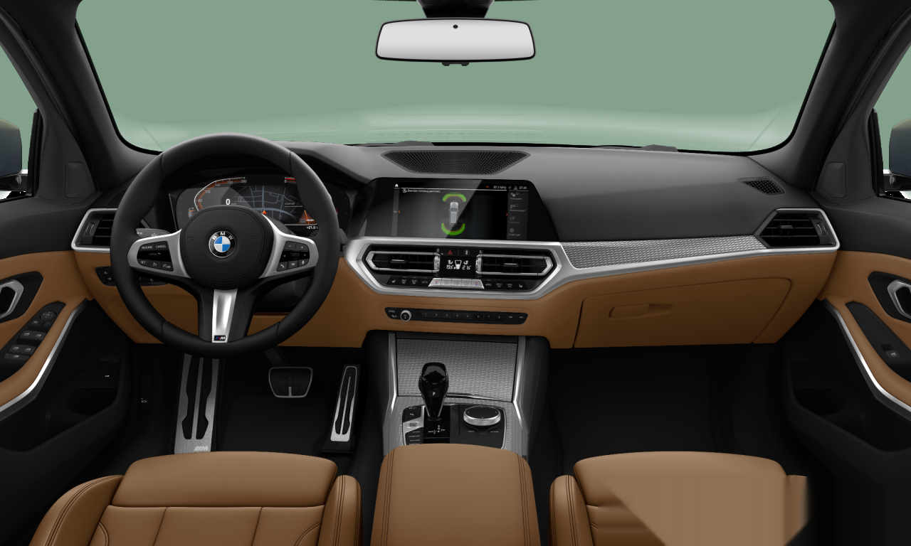 Interior of 2021 BMW 318d (G21), VIN WBA6L31040FL98681
