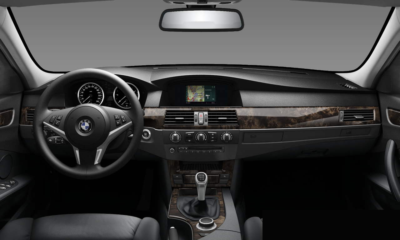 Interior of 2008 BMW 520d (E60 (MUE)), VIN WBANX31080C086851