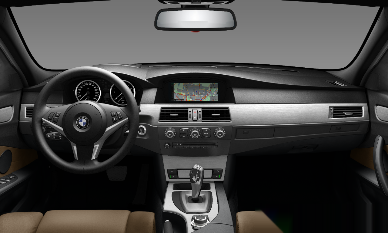 Interior of 2009 BMW 525d (E60 (MUE)), VIN WBANX51050C060400