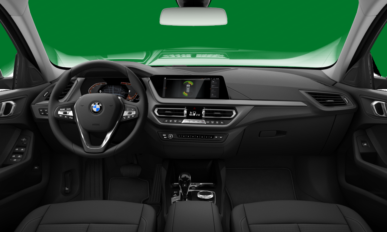 Interior of BMW 120i (F40), VIN WBA7K510807L67074