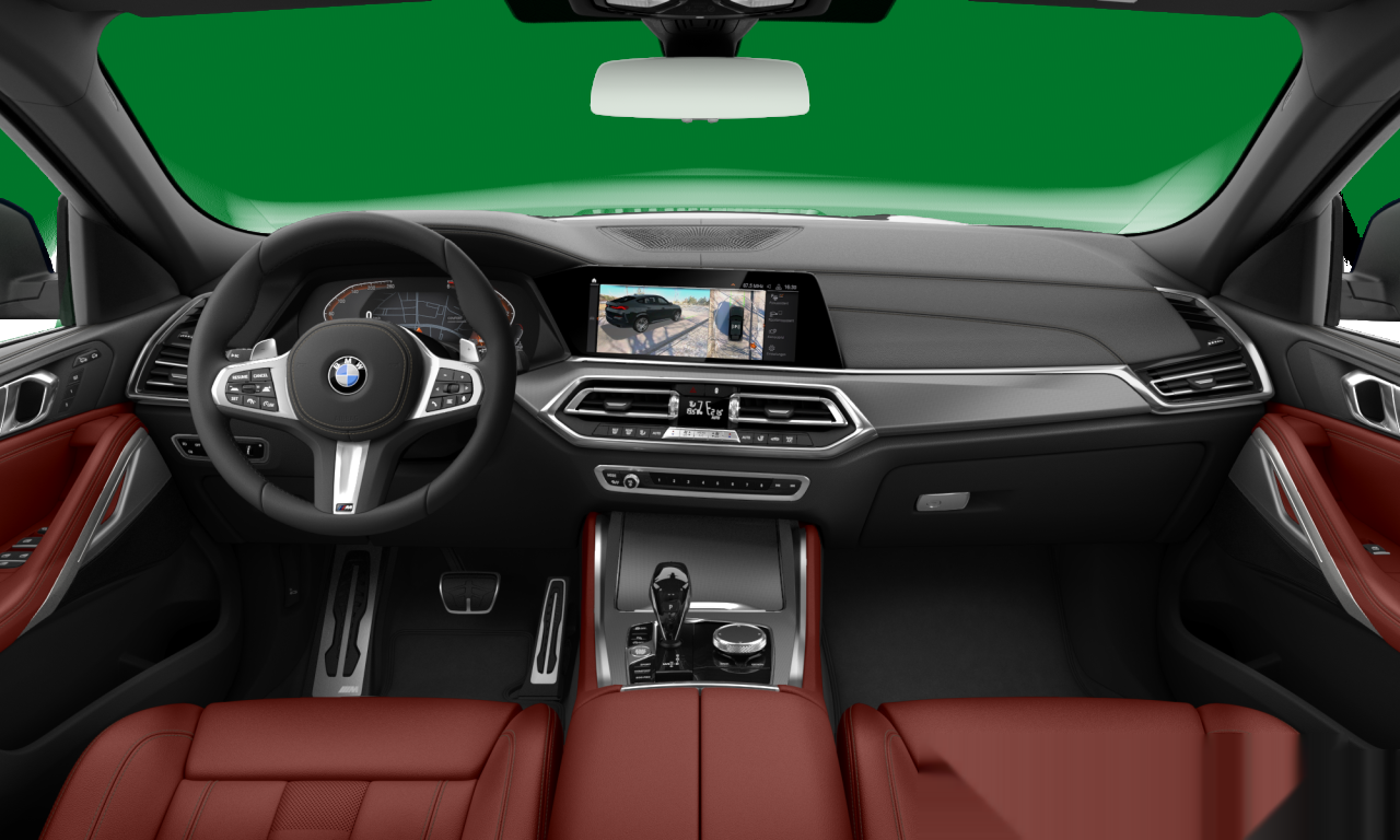 Interior of 2021 BMW X6 xDrive30d (G06), VIN WBAGT210909J25832