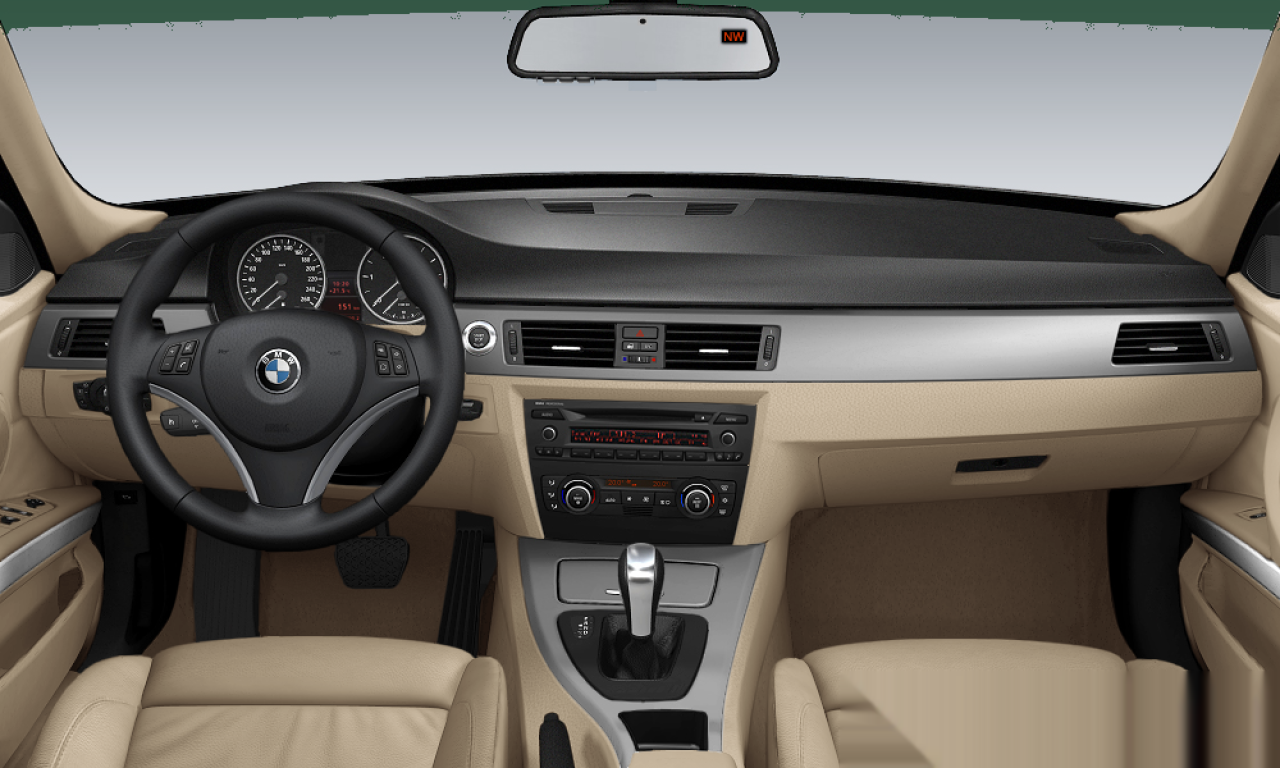 Interior of BMW 328i (E90), VIN WBAVC53527FZ80966