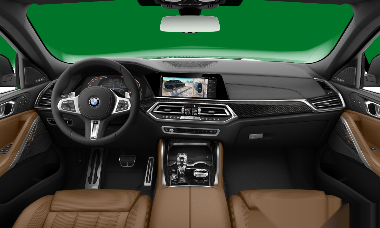 Interior of BMW X6 M50i (Sports Activity Coupe (5 Doors)), VIN 5UXCY8C06L9D07481