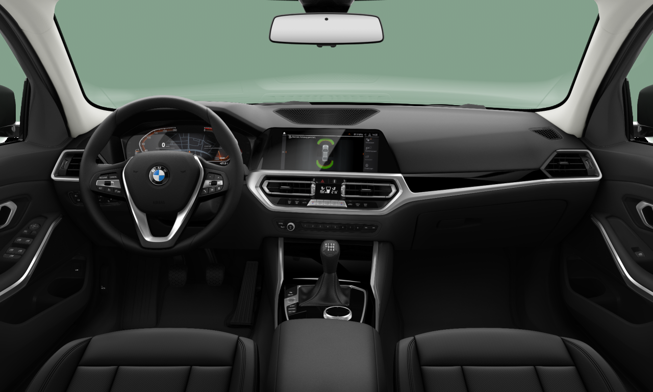 Interior of 2021 BMW 318d (G20), VIN WBA5V32060FL56047