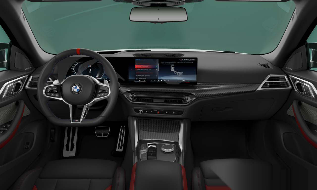 Interior of BMW M440i xDrive (G26 (MUE)), VIN WBA63FB03SFU67654