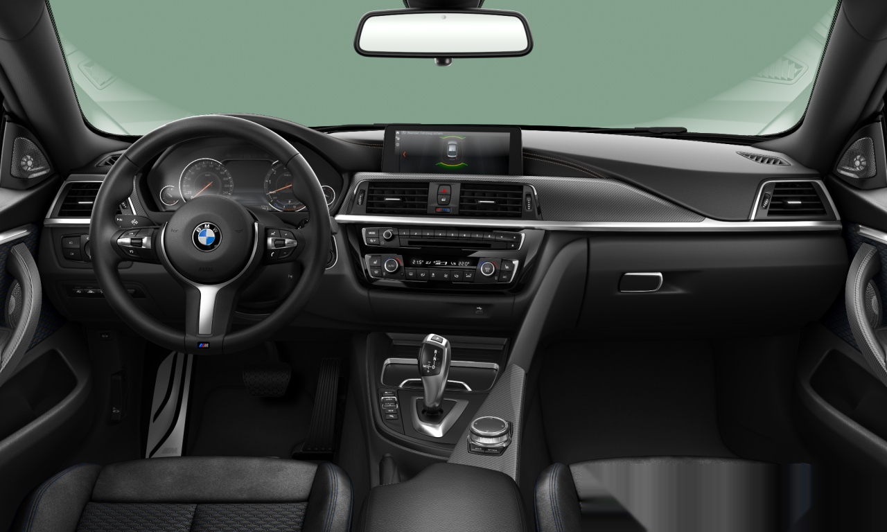 Interior of BMW 418i (F36 (MUE)), VIN WBA4H11050CE46027