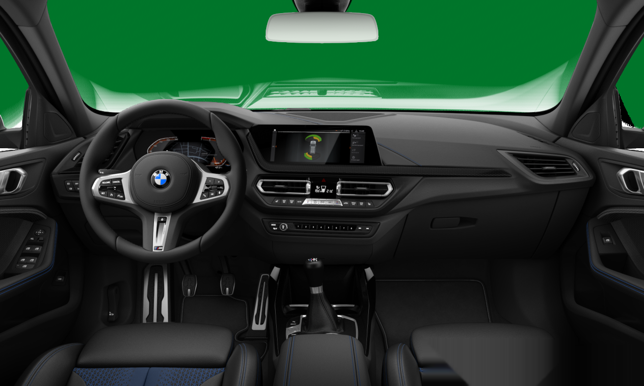 Interior of BMW 118i (F40), VIN WBA7K310707L82220