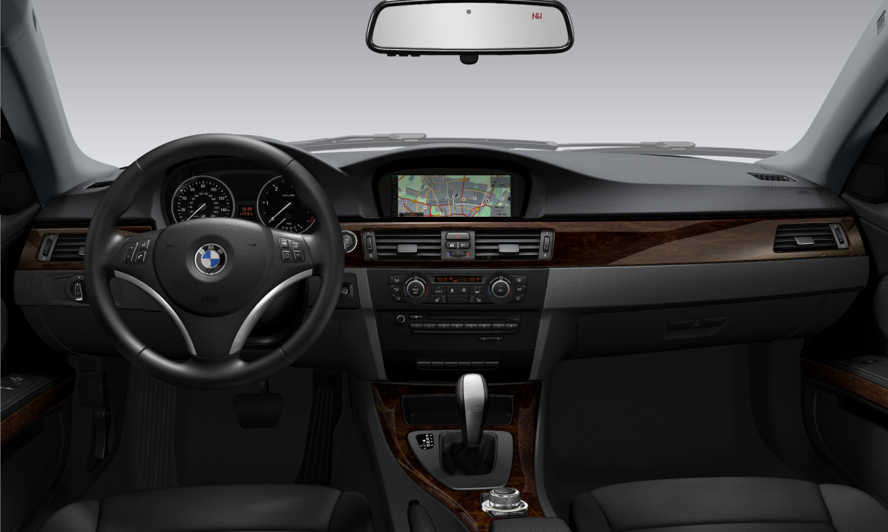 Interior of BMW 328i (E92 (MUE)), VIN WBAKE5C55BE573641