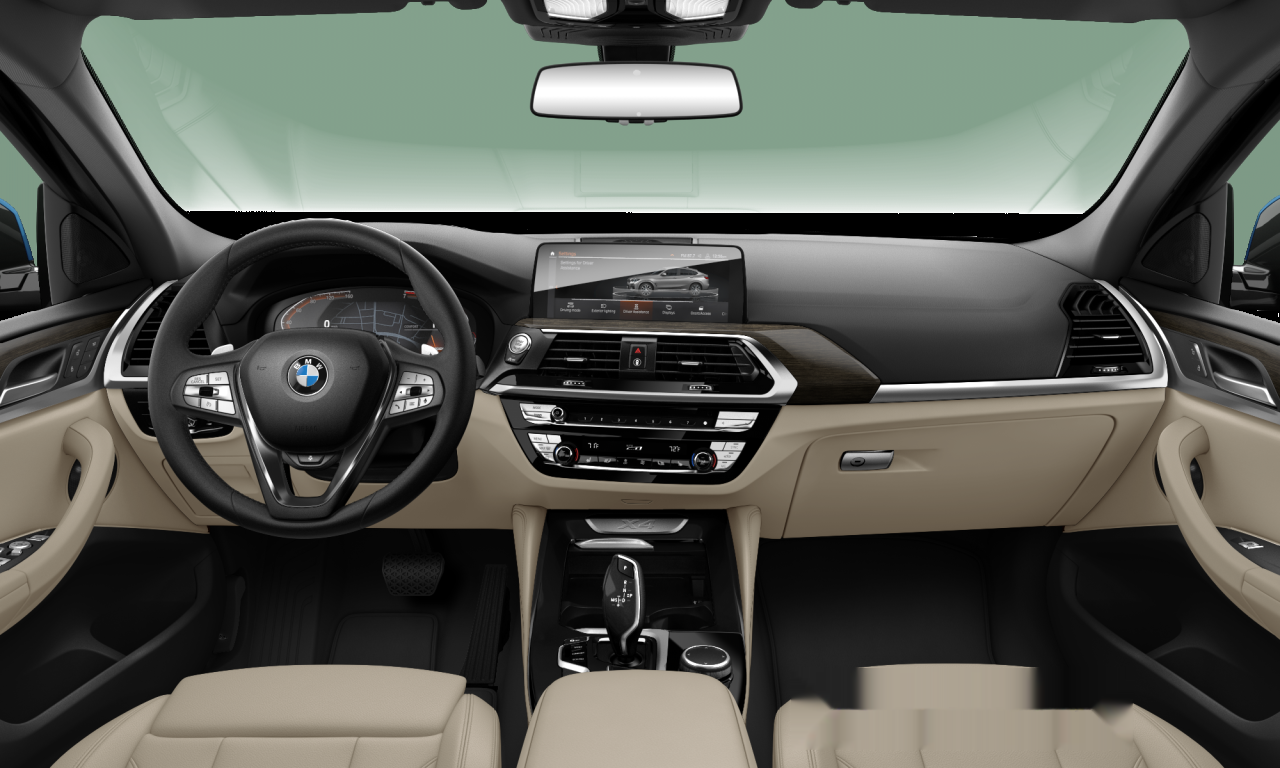 Interior of BMW X4 xDrive30i (G02), VIN 5UX2V1C04M9F86166