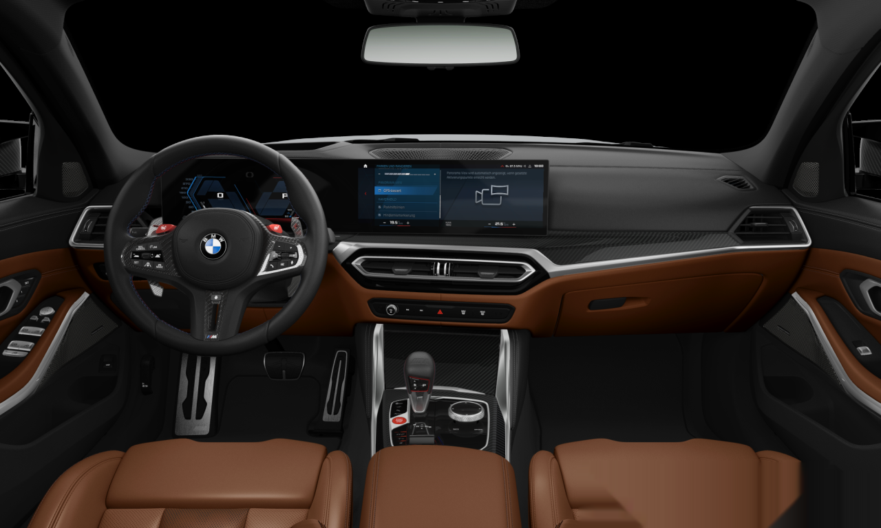 Interior of BMW M3 Competition M xDrive (G81), VIN WBS11GB020FR33590