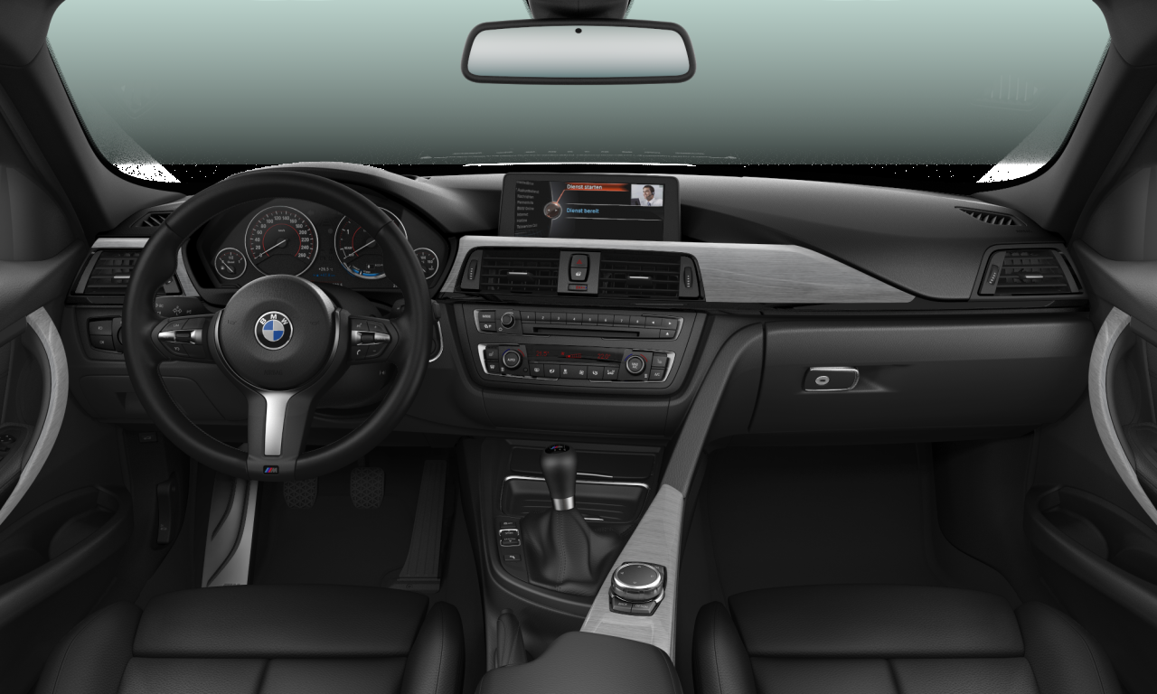 Interior of 2014 BMW 325d (F30), VIN WBA3D71090F147808