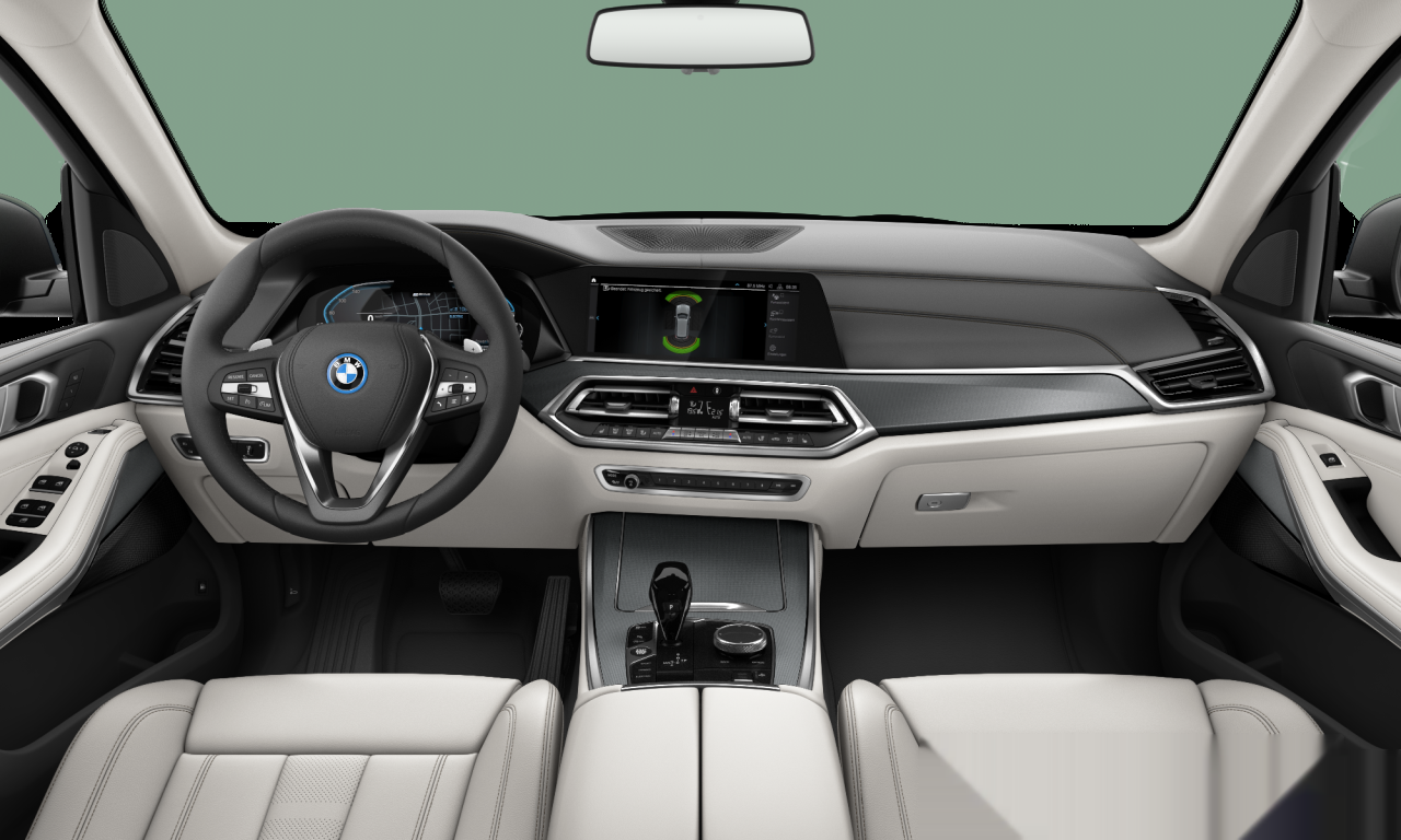 Interior of 2021 BMW X5 xDrive45e (G05), VIN WBATA620109K01215