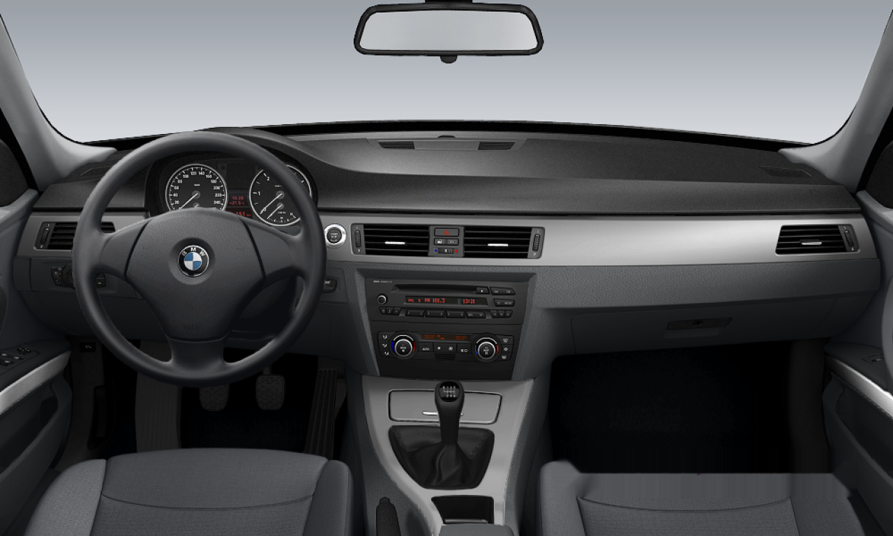 Interior of BMW 318d (E91), VIN WBAVW11080A279794