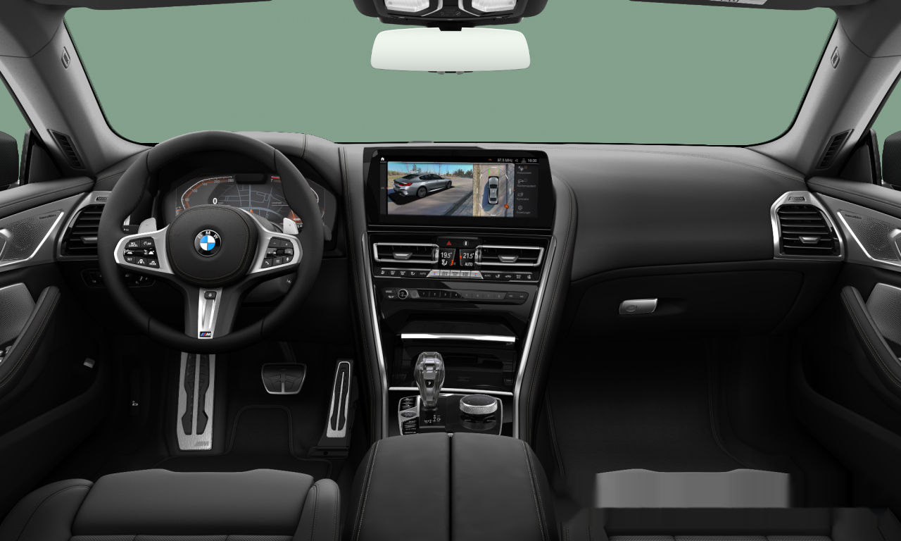 Interior of BMW 840i xDrive (G16), VIN WBAGV410X0CR52828