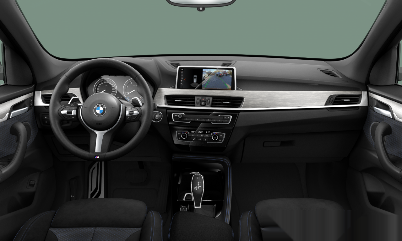 Interior of 2019 BMW X1 xDrive18d (F48), VIN WBAJH710103G12162