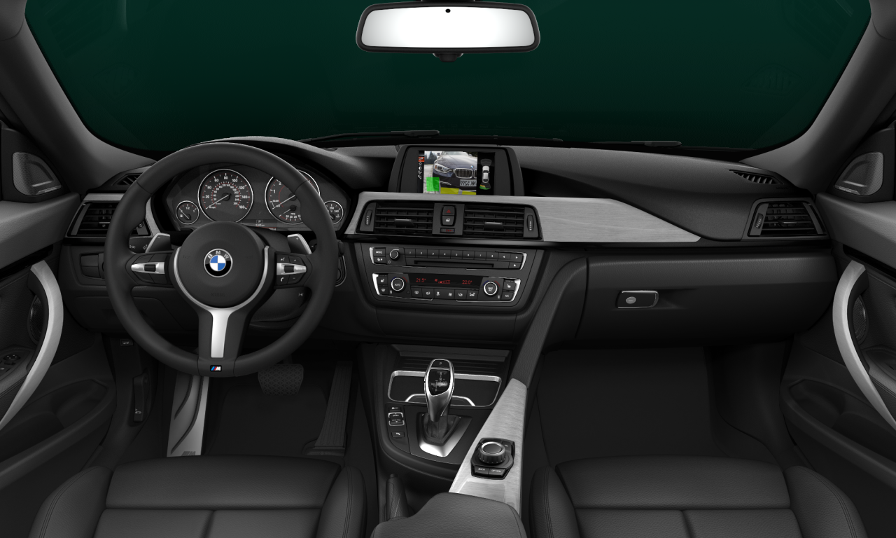 Interior of BMW 335i xDrive (F34), VIN WBA3X9C55GD869438