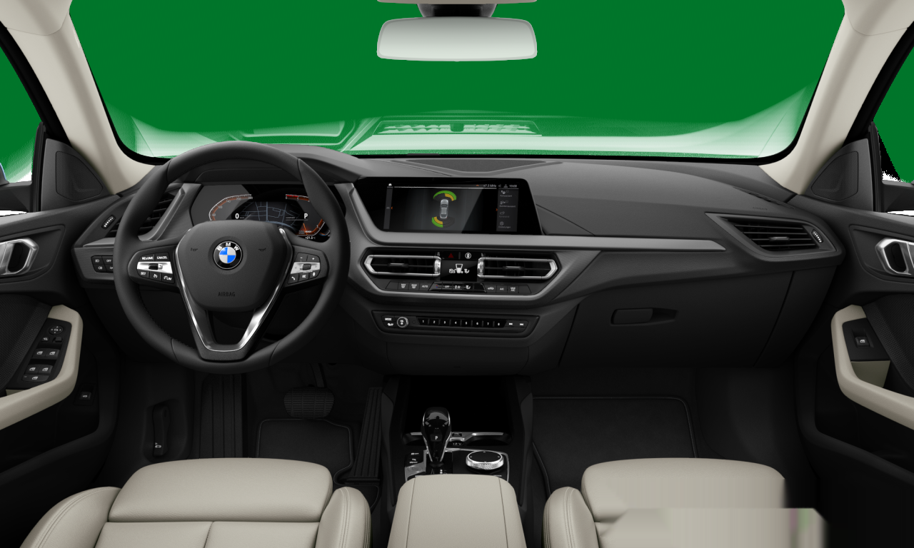 Interior of BMW 216d (F44), VIN WBA11AM0407L61074