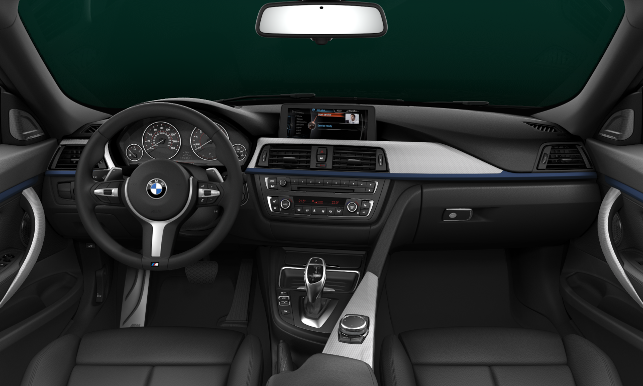 Interior of BMW 335i xDrive (F34), VIN WBA3X9C58ED153260
