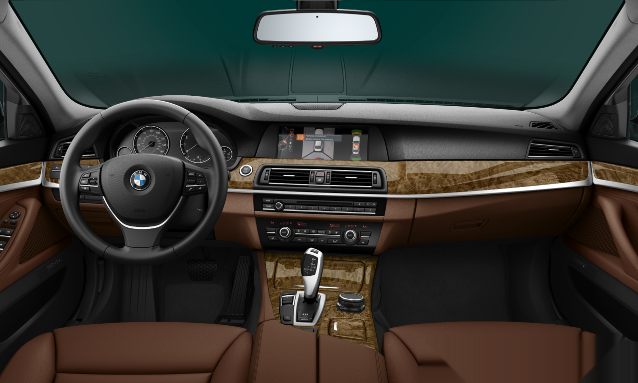 Interior of 2010 BMW 550i (F10), VIN WBAFR9C58BC271186