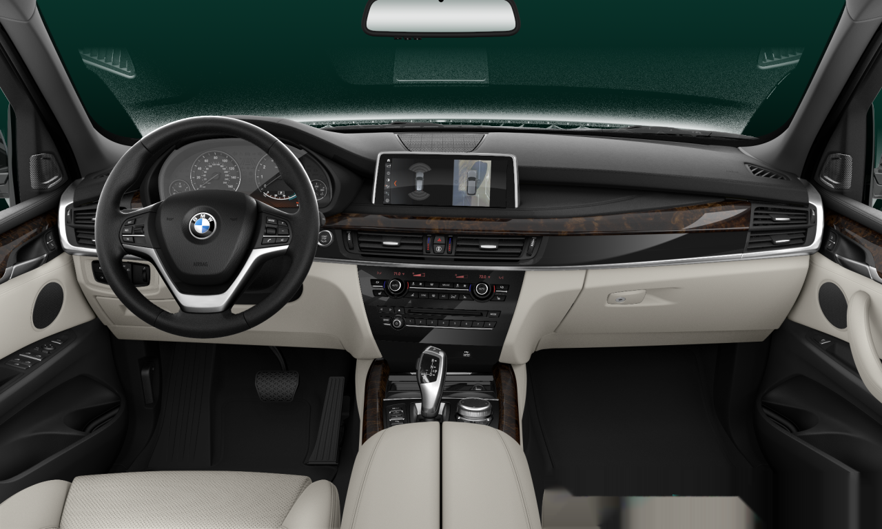 Interior of BMW X5 xDrive35i (F15), VIN 5UXKR0C35H0V76228