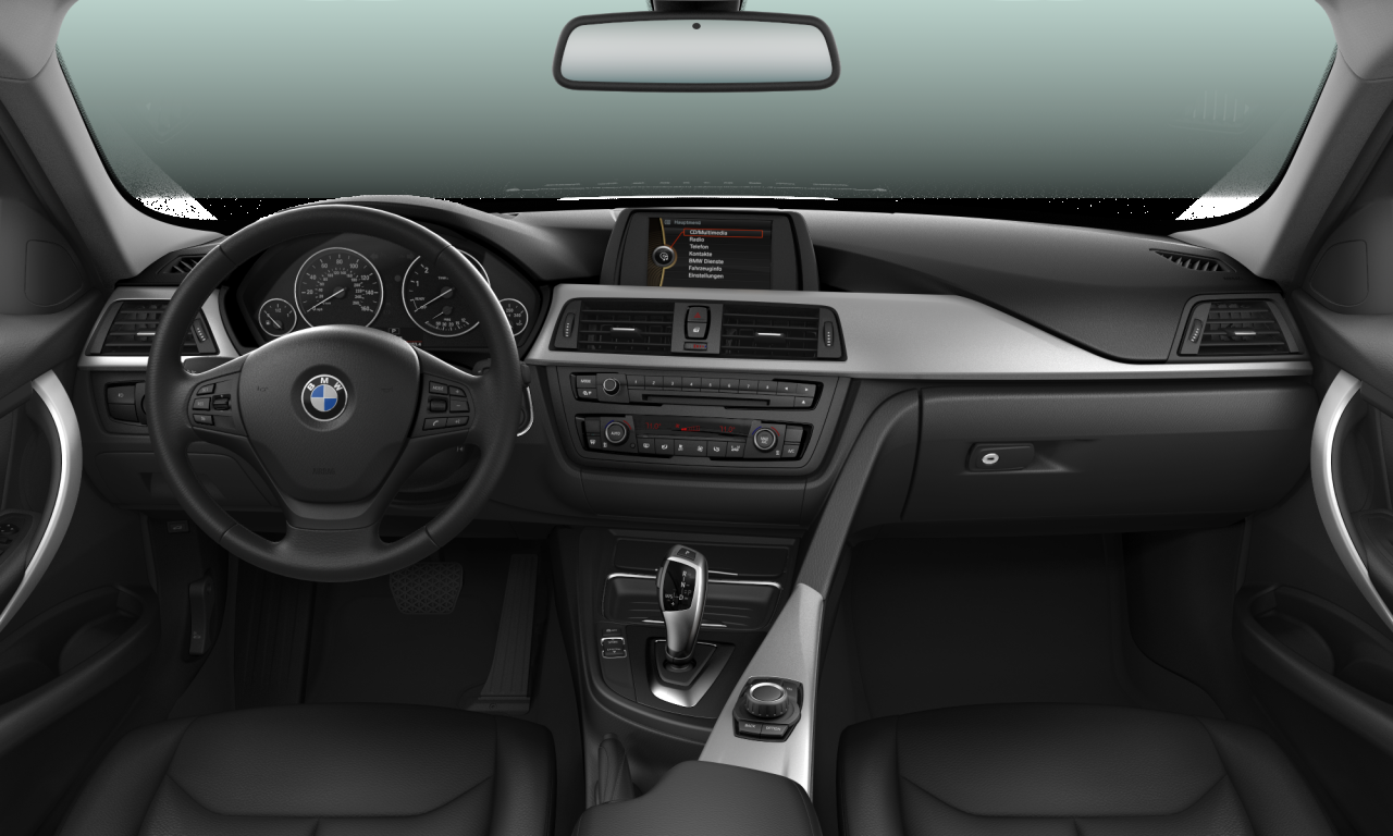 Interior of BMW 328i (F30), VIN WBA3A5C50DF352509