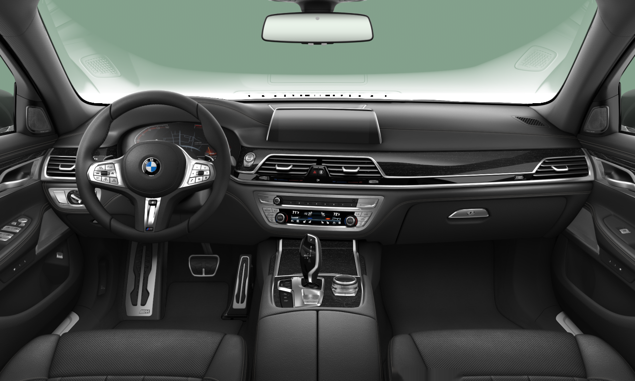 Interior of 2020 BMW 740Li (G12 (MUE)), VIN WBA7T2C04MCF04617
