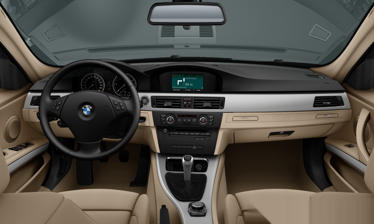 Interior of 2009 BMW 318d (E90 (MUE)), VIN WBAPN11090A733577