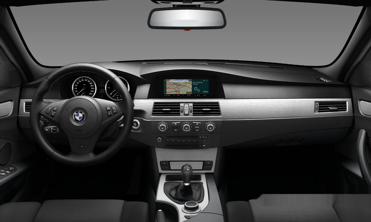 Interior of BMW 525d (E60 (MUE)), VIN WBANX51050CT36526