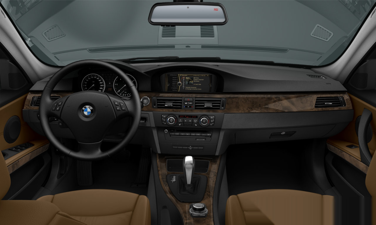 Interior of BMW 328xi (E90 (MUE)), VIN WBAPK5C52BF127827