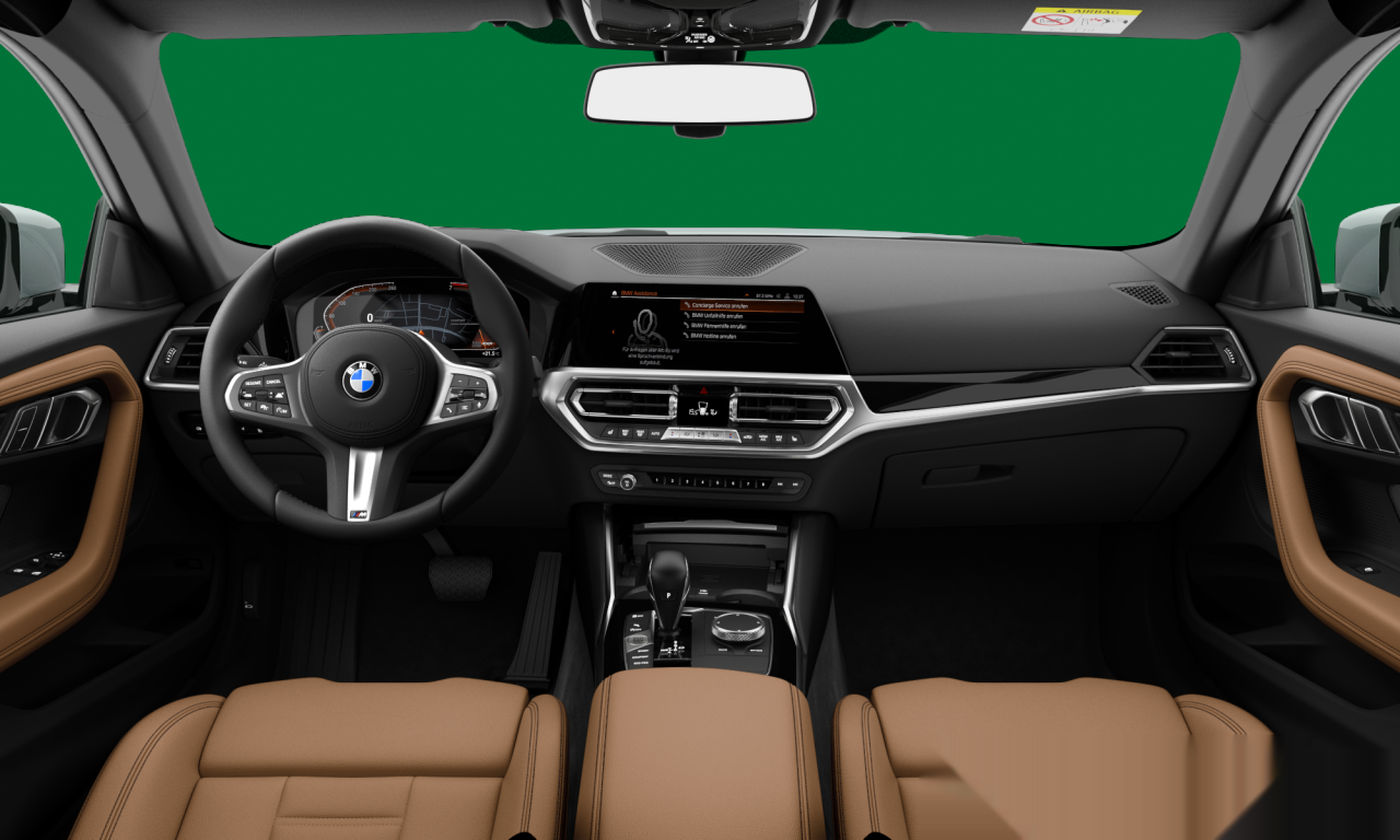 Interior of 2021 BMW 220i (G42), VIN WBA11CM0308C43557